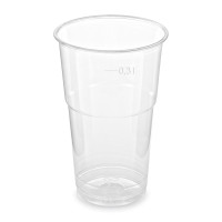 Pohár (PET) číry Ø78mm 0,3L [50 ks]