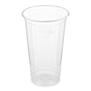 Pohár (PET) číry Ø95mm 0,5L [50 ks]
