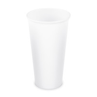 Papierový pohár biely Ø90mm 610ml `XXL: 0,5L/20oz` [50 ks]
