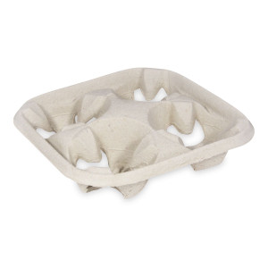 Podnos (PAP) na 4 poháre 20 x 20 cm [30 ks]