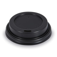 Viečko vypuklé (PS) čierne Ø73mm [100 ks]