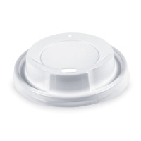 Viečko vypuklé (PS) biele Ø80mm [100 ks]