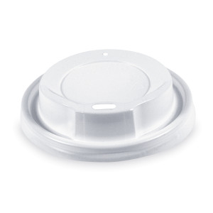 Viečko vypuklé (PS) biele Ø80mm [100 ks]