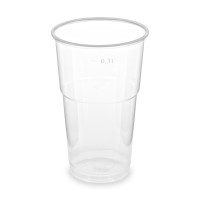 Pohár (PP) priehľadný Ø78mm 0,3L [50 ks]
