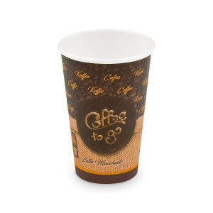 Papierový pohár "Coffee to go" Ø80mm 330ml `ML: 0,3L/10oz` [50 ks]