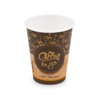 Papierový pohár "Coffee to go" Ø90mm 420ml `L: 0,3L/12oz` [50 ks]