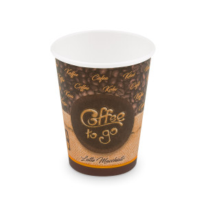 Papierový pohár "Coffee to go" Ø90mm 420ml `L: 0,3L/12oz` [50 ks]