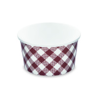Papierová miska okrúhla Karo Ø115mm 350ml `S` [50 ks]