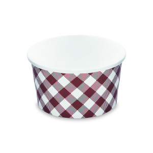 Papierová miska okrúhla Karo Ø115mm 350ml `S` [50 ks]