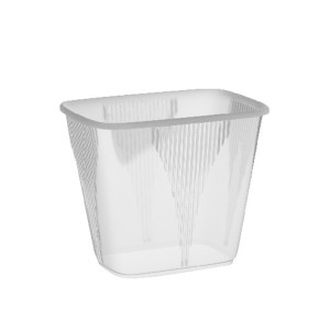 Miska (PP) hranatá priehľadná 108 x 81 mm 500ml [100 ks]