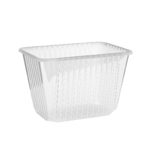 Vanička (PP) hranatá priehľadná 186 x 133 mm 2000ml [50 ks]