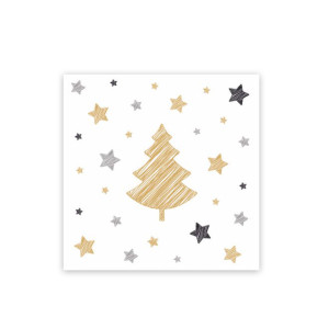 Servítky-obrúsky 3vrstvý Vianoce 33 x 33 cm [20 ks]