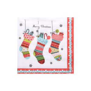 Servítky-obrúsky 3vrstvý Vianoce 33 x 33 cm [20 ks]