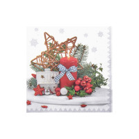 Servítky-obrúsky 3vrstvý Vianoce 33 x 33 cm [20 ks]