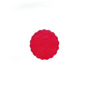 Rozetka PREMIUM červená Ø9cm [500 ks]