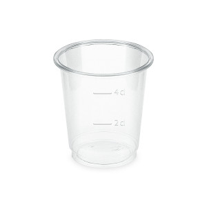 Pohárik (PLA) BIO číry Ø48mm 2cl/4cl [40 ks]