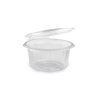 Miska (PP) s viečkom osemhranná priehľadná 500ml [50 ks]