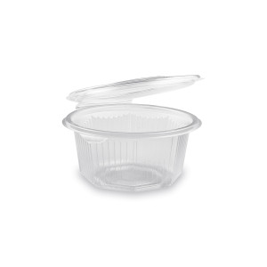 Miska (PP) s viečkom osemhranná priehľadná 500ml [50 ks]