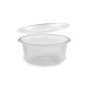 Miska (PP) s viečkom osemhranná priehľadná 750ml [50 ks]